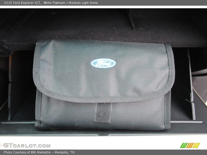 White Platinum / Medium Light Stone 2015 Ford Explorer XLT