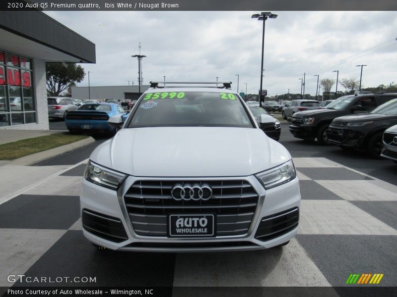 Ibis White / Nougat Brown 2020 Audi Q5 Premium quattro
