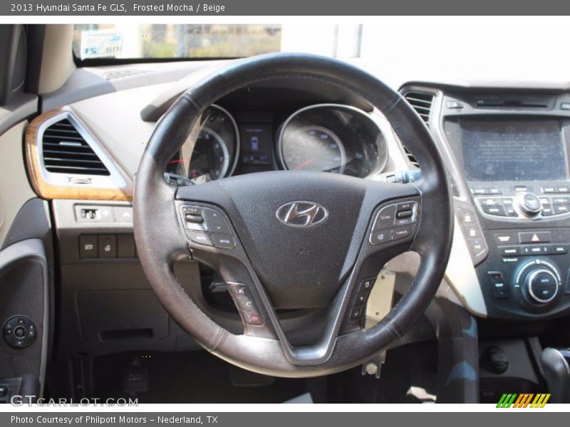 Frosted Mocha / Beige 2013 Hyundai Santa Fe GLS
