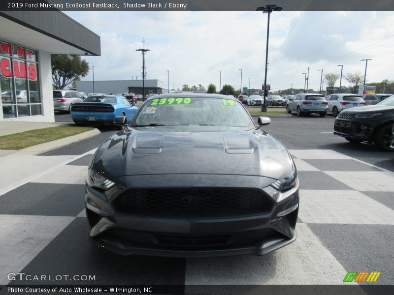 Shadow Black / Ebony 2019 Ford Mustang EcoBoost Fastback