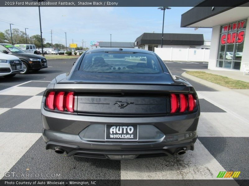 Shadow Black / Ebony 2019 Ford Mustang EcoBoost Fastback