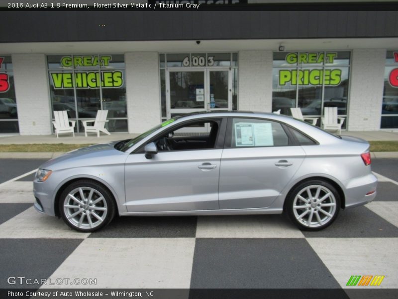 Florett Silver Metallic / Titanium Gray 2016 Audi A3 1.8 Premium