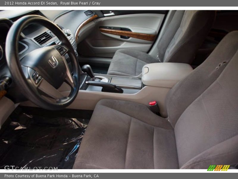 Royal Blue Pearl / Gray 2012 Honda Accord EX Sedan