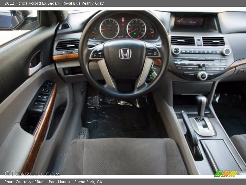 Royal Blue Pearl / Gray 2012 Honda Accord EX Sedan