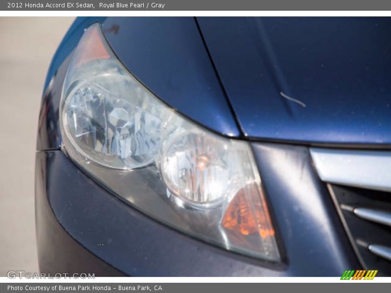 Royal Blue Pearl / Gray 2012 Honda Accord EX Sedan