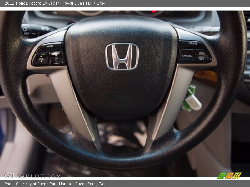 Royal Blue Pearl / Gray 2012 Honda Accord EX Sedan