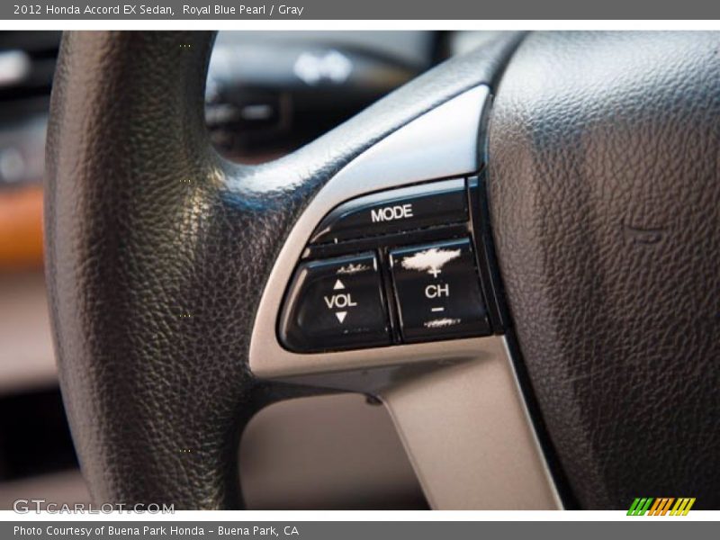 Royal Blue Pearl / Gray 2012 Honda Accord EX Sedan
