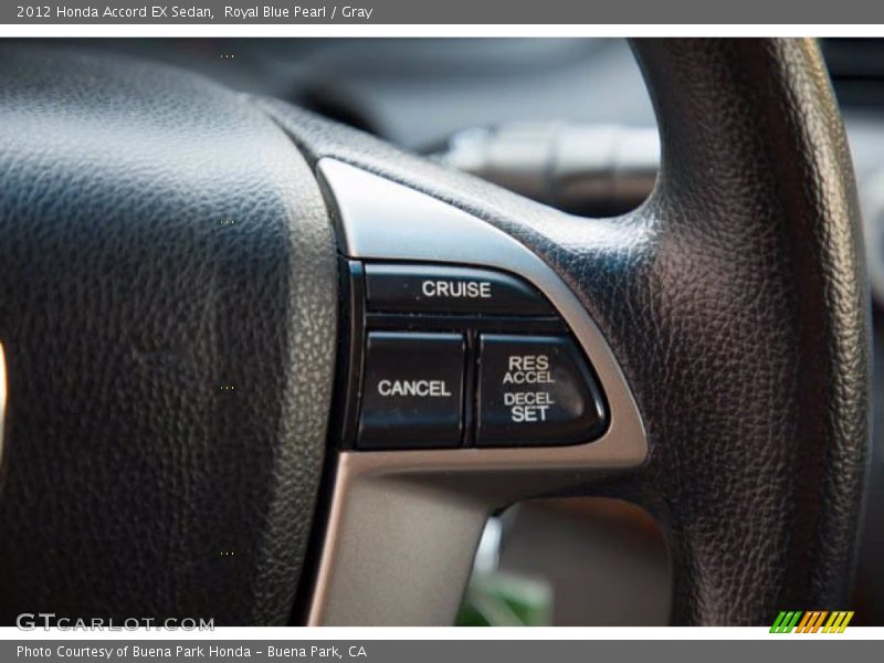 Royal Blue Pearl / Gray 2012 Honda Accord EX Sedan