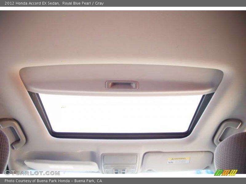 Royal Blue Pearl / Gray 2012 Honda Accord EX Sedan