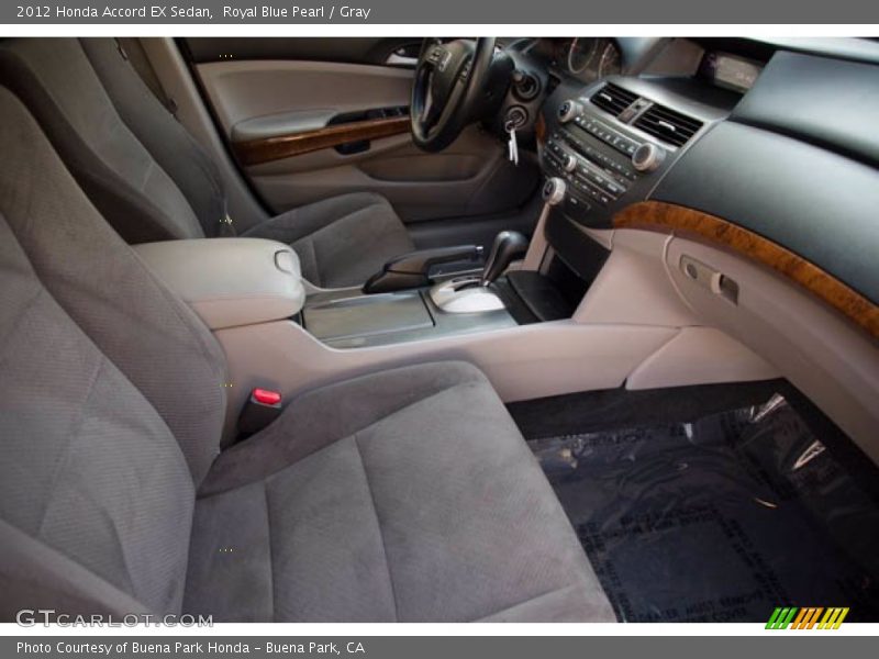Royal Blue Pearl / Gray 2012 Honda Accord EX Sedan