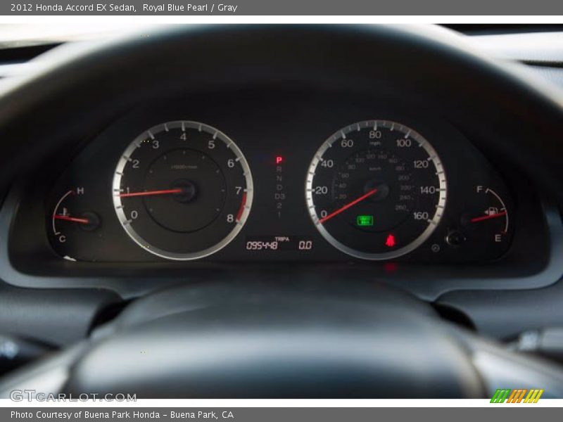 Royal Blue Pearl / Gray 2012 Honda Accord EX Sedan