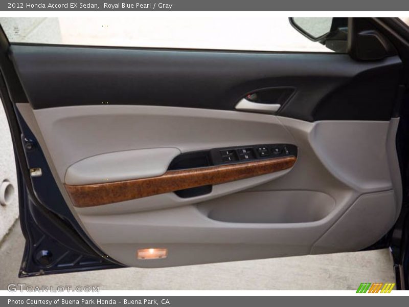 Royal Blue Pearl / Gray 2012 Honda Accord EX Sedan