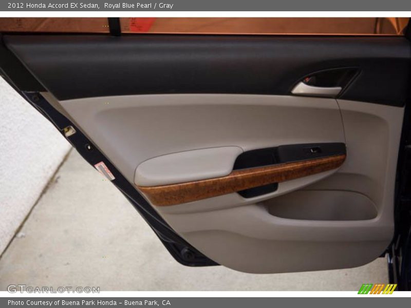 Royal Blue Pearl / Gray 2012 Honda Accord EX Sedan