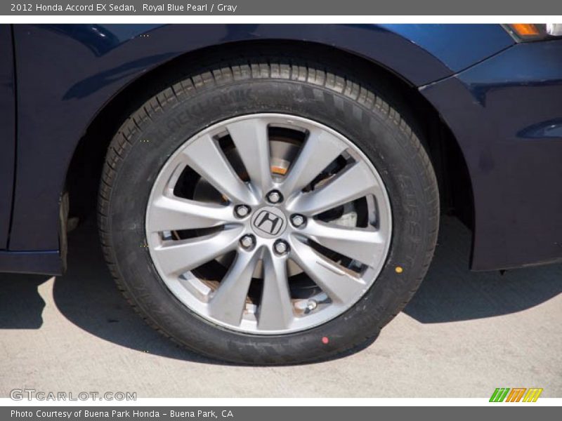 Royal Blue Pearl / Gray 2012 Honda Accord EX Sedan