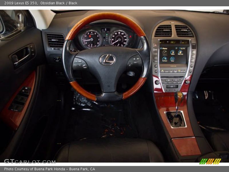 Obsidian Black / Black 2009 Lexus ES 350