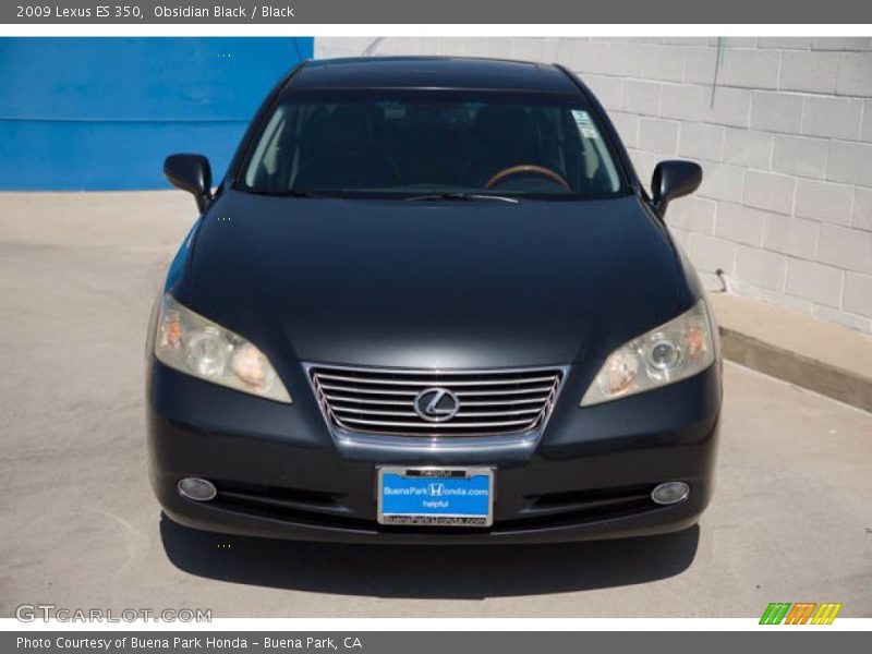 Obsidian Black / Black 2009 Lexus ES 350