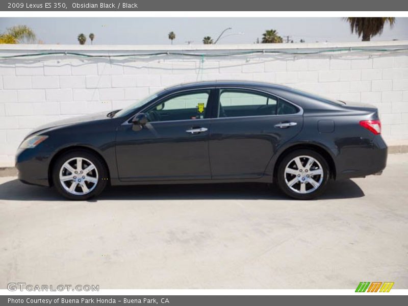 Obsidian Black / Black 2009 Lexus ES 350