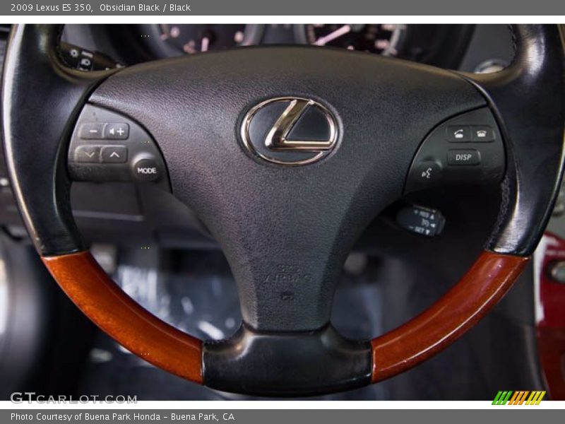 Obsidian Black / Black 2009 Lexus ES 350