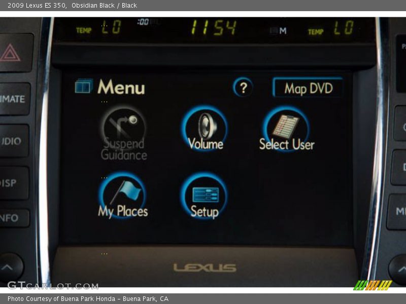Obsidian Black / Black 2009 Lexus ES 350