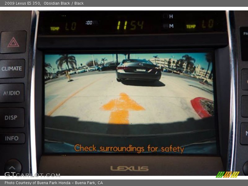 Obsidian Black / Black 2009 Lexus ES 350