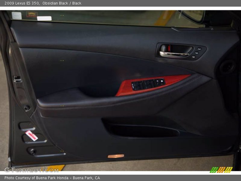 Obsidian Black / Black 2009 Lexus ES 350