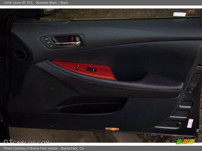 Obsidian Black / Black 2009 Lexus ES 350