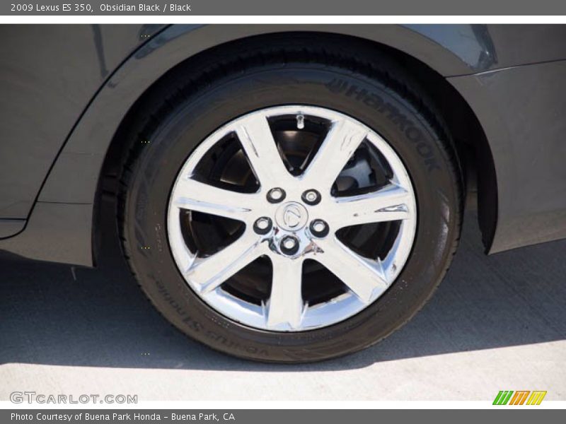Obsidian Black / Black 2009 Lexus ES 350