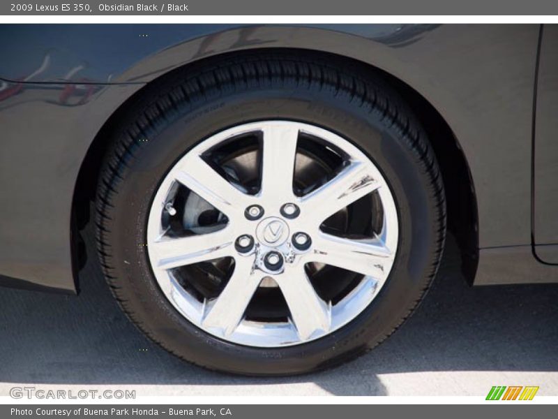 Obsidian Black / Black 2009 Lexus ES 350