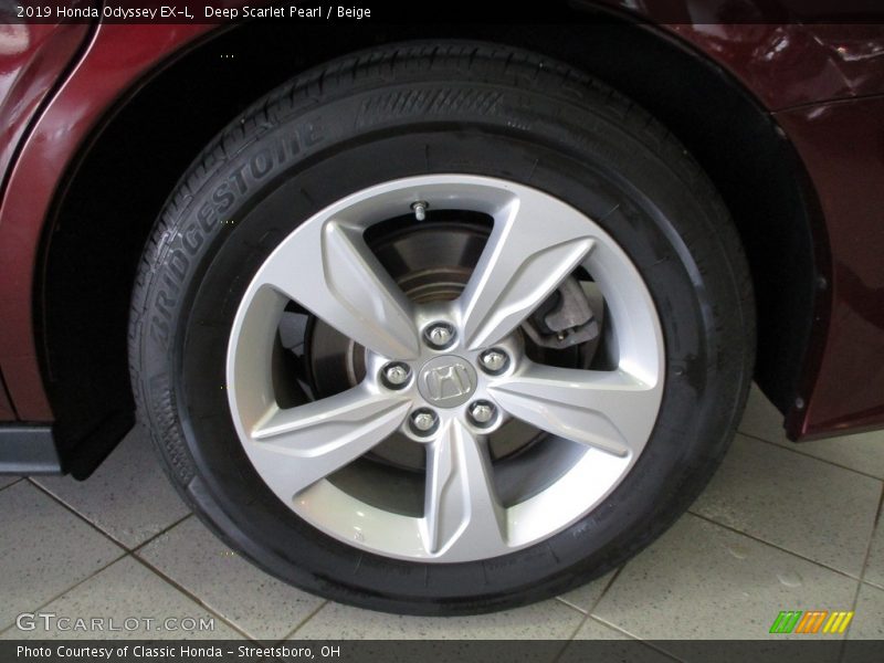 Deep Scarlet Pearl / Beige 2019 Honda Odyssey EX-L