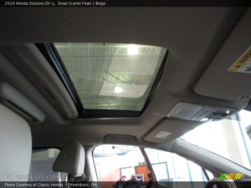 Deep Scarlet Pearl / Beige 2019 Honda Odyssey EX-L