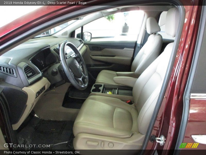 Deep Scarlet Pearl / Beige 2019 Honda Odyssey EX-L