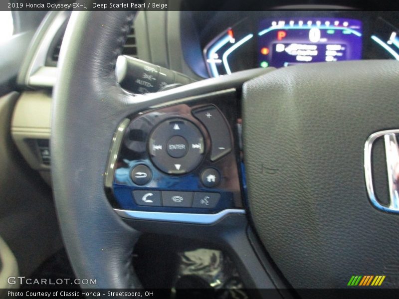 Deep Scarlet Pearl / Beige 2019 Honda Odyssey EX-L