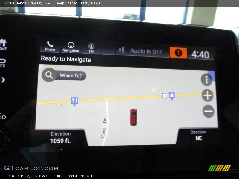 Deep Scarlet Pearl / Beige 2019 Honda Odyssey EX-L