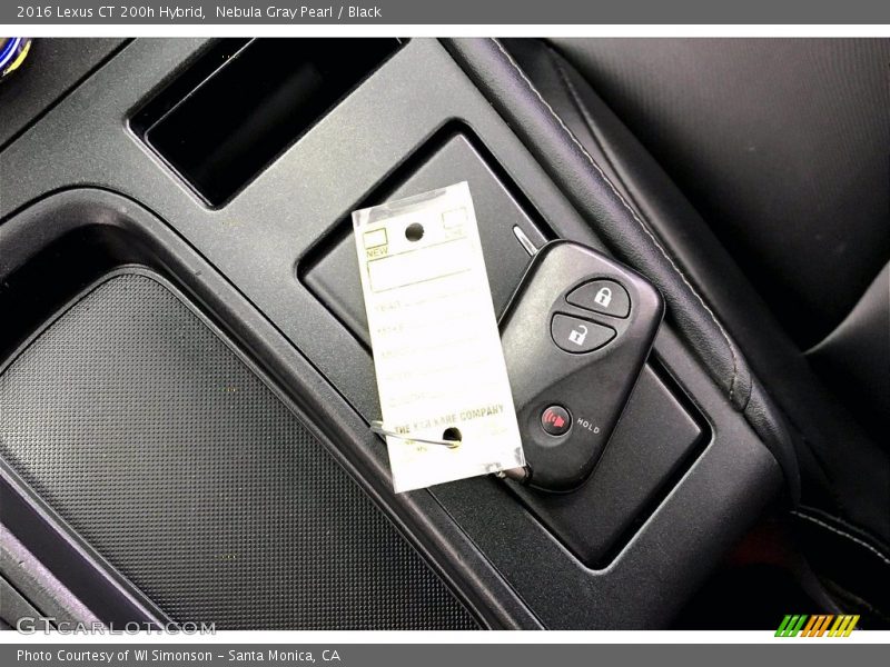 Nebula Gray Pearl / Black 2016 Lexus CT 200h Hybrid