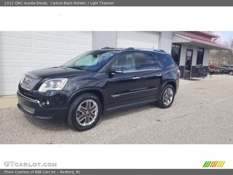 Carbon Black Metallic / Light Titanium 2012 GMC Acadia Denali