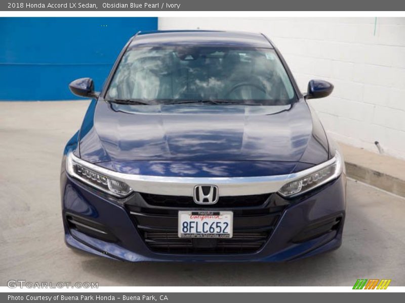 Obsidian Blue Pearl / Ivory 2018 Honda Accord LX Sedan