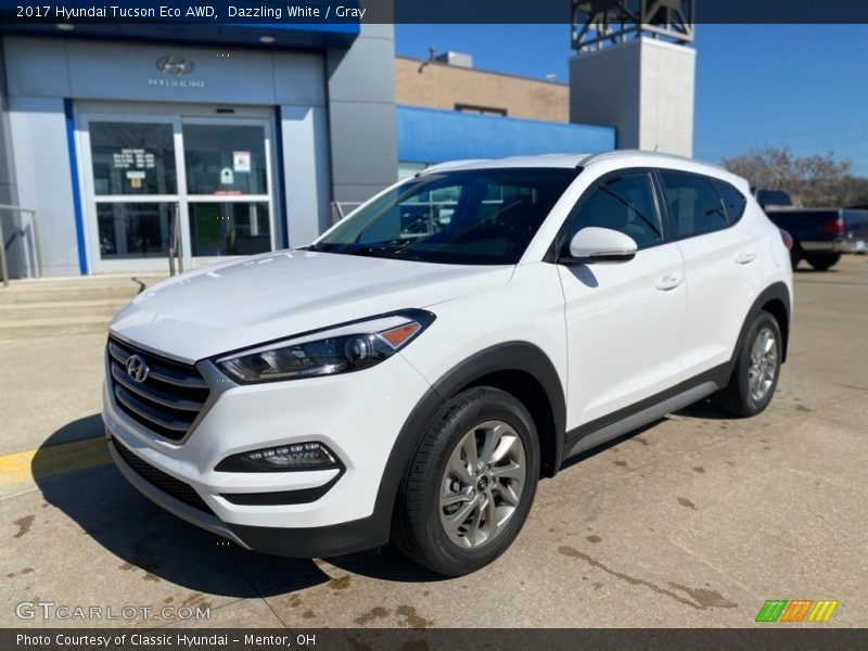 Dazzling White / Gray 2017 Hyundai Tucson Eco AWD