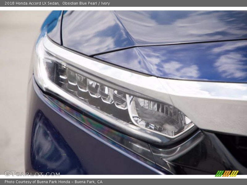 Obsidian Blue Pearl / Ivory 2018 Honda Accord LX Sedan