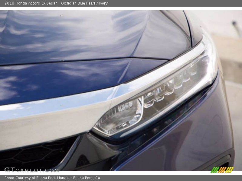 Obsidian Blue Pearl / Ivory 2018 Honda Accord LX Sedan
