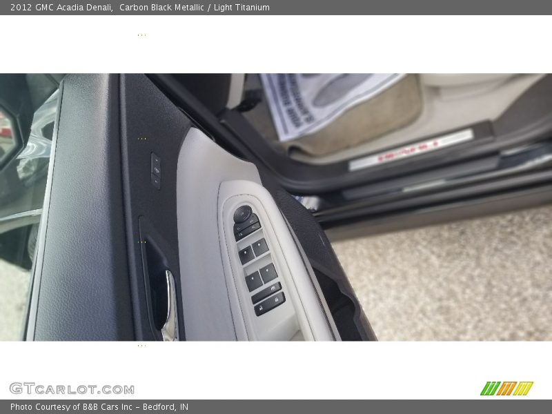 Carbon Black Metallic / Light Titanium 2012 GMC Acadia Denali