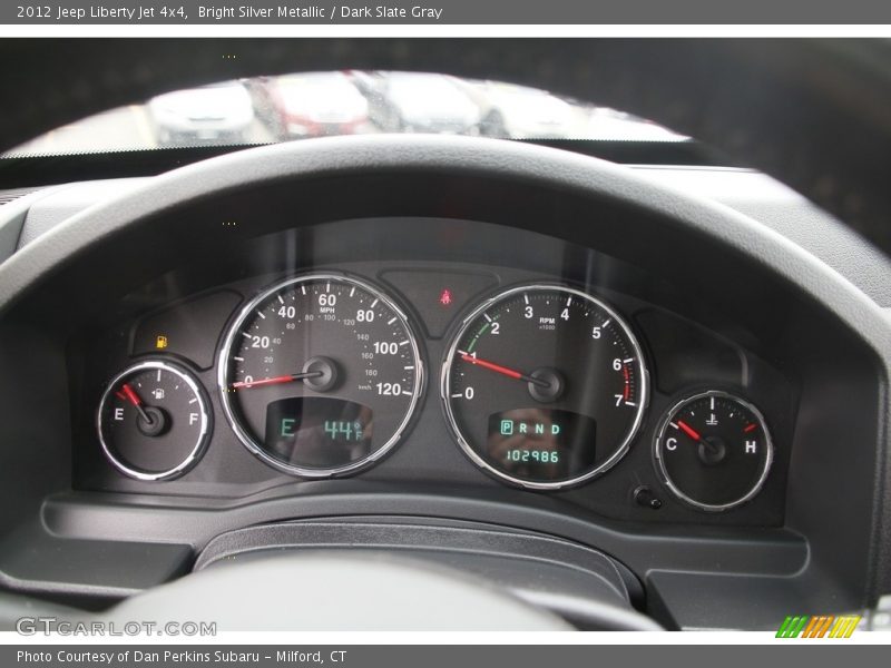 Bright Silver Metallic / Dark Slate Gray 2012 Jeep Liberty Jet 4x4
