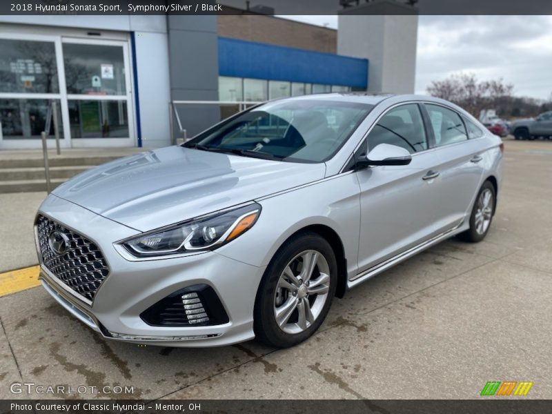 Symphony Silver / Black 2018 Hyundai Sonata Sport