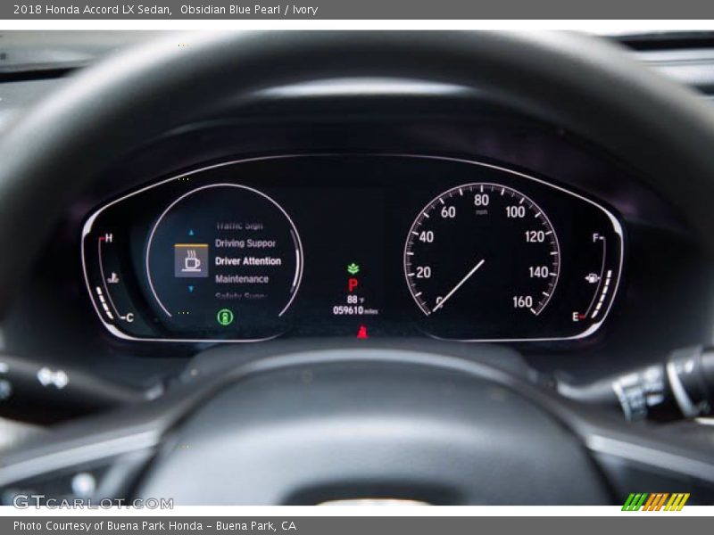 Obsidian Blue Pearl / Ivory 2018 Honda Accord LX Sedan