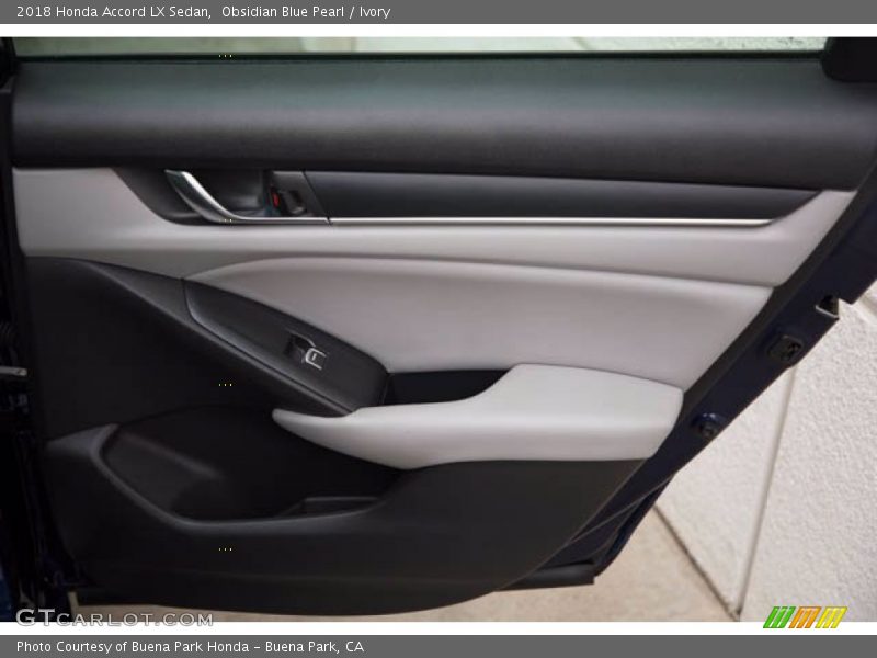 Obsidian Blue Pearl / Ivory 2018 Honda Accord LX Sedan