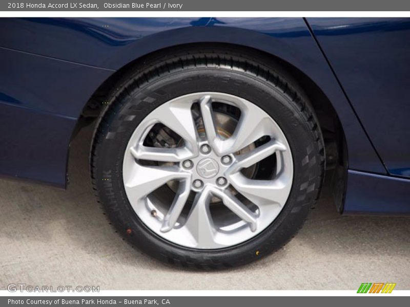 Obsidian Blue Pearl / Ivory 2018 Honda Accord LX Sedan
