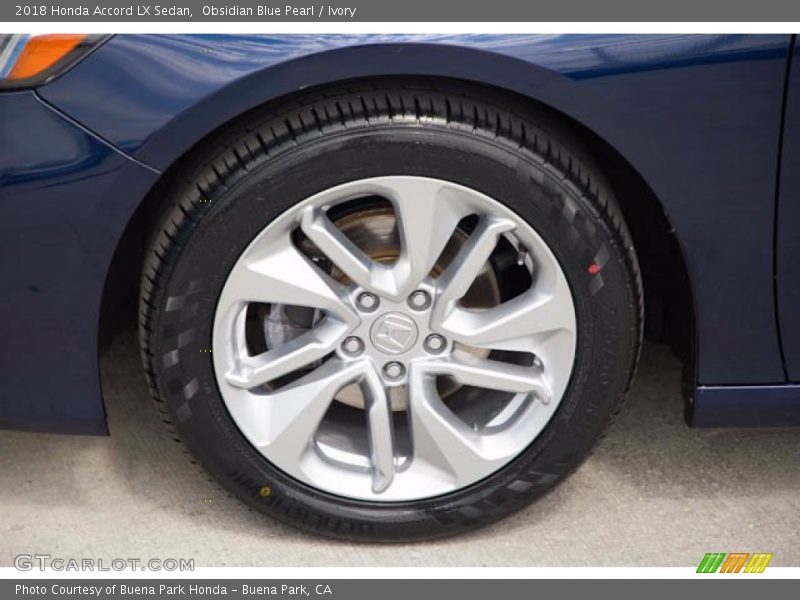 Obsidian Blue Pearl / Ivory 2018 Honda Accord LX Sedan