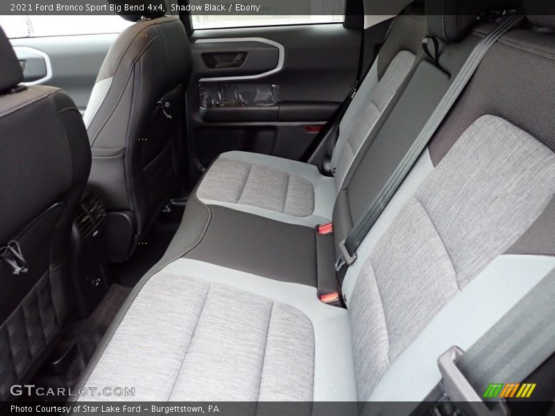 Rear Seat of 2021 Bronco Sport Big Bend 4x4
