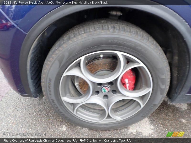 Montecarlo Blue Metallic / Black/Black 2018 Alfa Romeo Stelvio Sport AWD