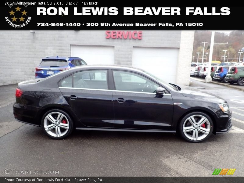 Black / Titan Black 2017 Volkswagen Jetta GLI 2.0T