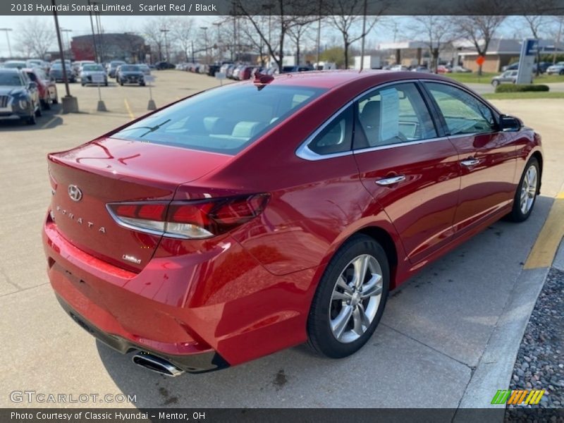 Scarlet Red / Black 2018 Hyundai Sonata Limited